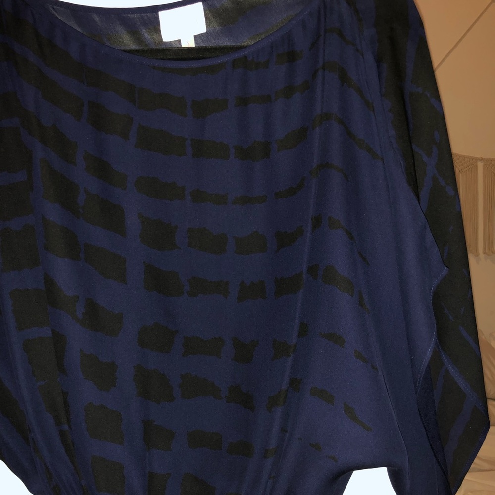 Blue and black Parker blouse